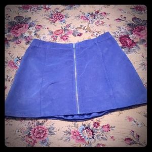 Womens Divided H&M Faux Suede Mini Skirt Sz 6